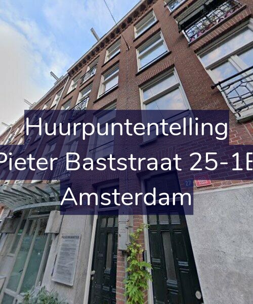 Foto gevel Huurpuntentelling voor Pieter Baststraat 25-1B, Amsterdam