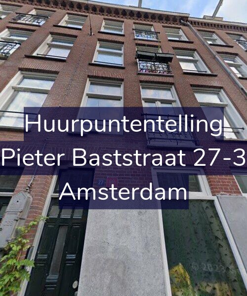 Foto gevel Huurpuntentelling voor Pieter Baststraat 27-3, Amsterdam