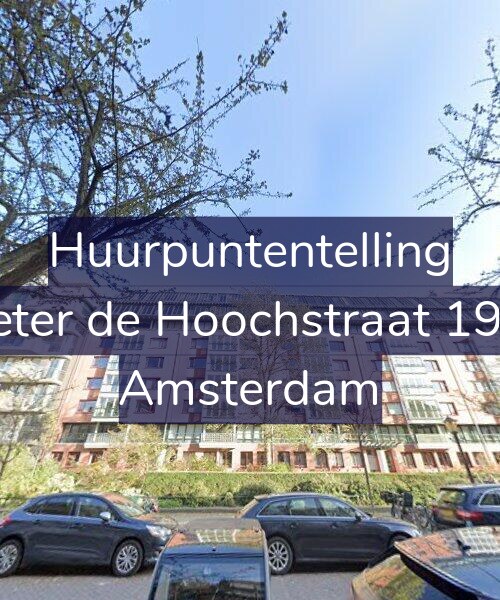Foto gevel Huurpuntentelling voor Pieter de Hoochstraat 19-B, Amsterdam