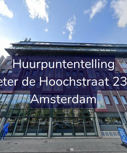 Foto gevel Huurpuntentelling voor Pieter de Hoochstraat 23-G, Amsterdam