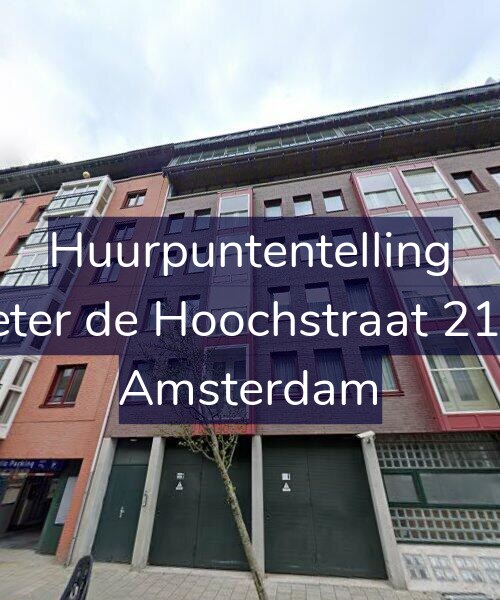 Foto gevel Huurpuntentelling voor Pieter de Hoochstraat 21-H, Amsterdam