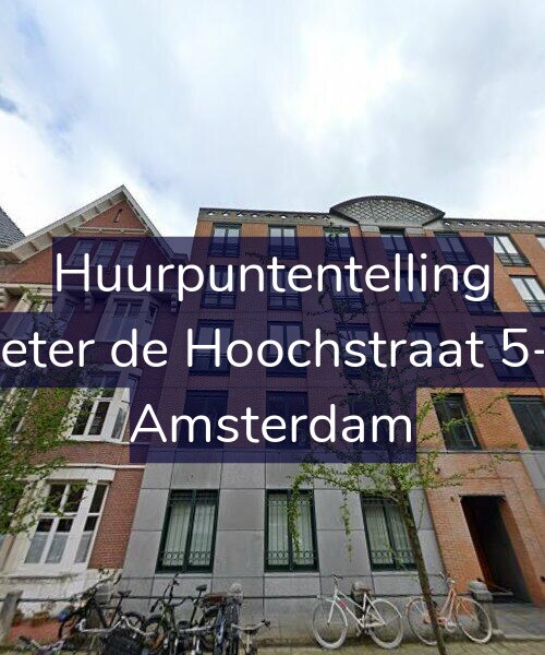 Foto gevel Huurpuntentelling voor Pieter de Hoochstraat 5-A, Amsterdam
