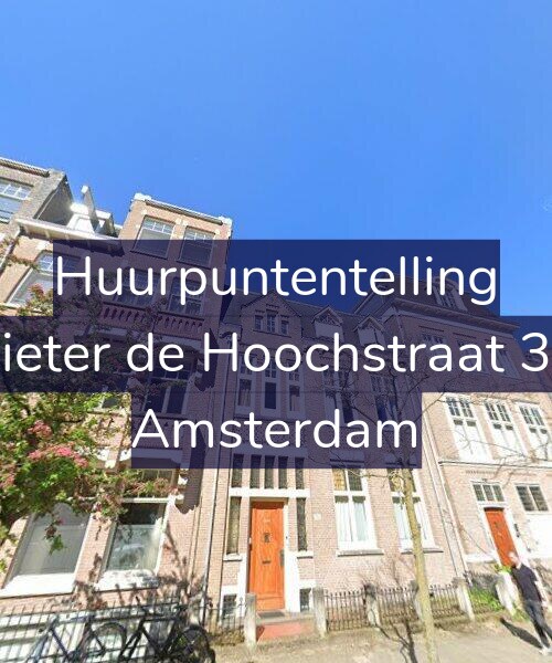 Foto gevel Huurpuntentelling voor Pieter de Hoochstraat 32, Amsterdam