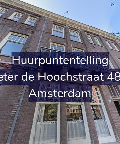 Foto gevel Huurpuntentelling voor Pieter de Hoochstraat 48-2, Amsterdam