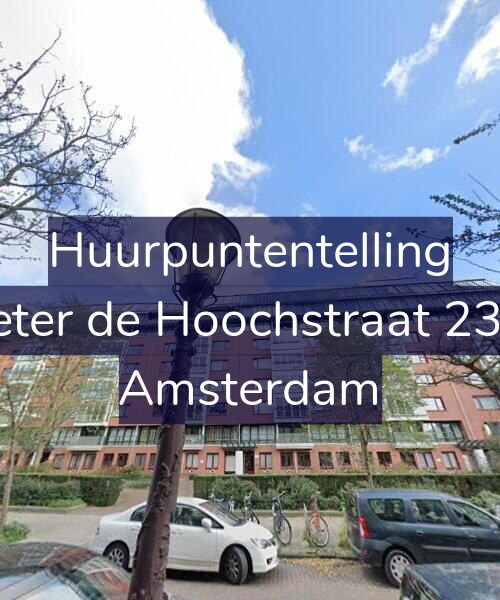 Foto gevel Huurpuntentelling voor Pieter de Hoochstraat 23-B, Amsterdam