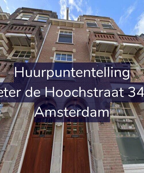 Foto gevel Huurpuntentelling voor Pieter de Hoochstraat 34-B, Amsterdam