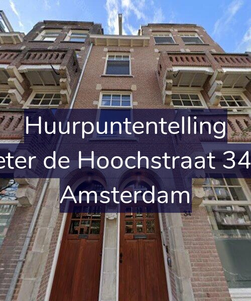 Foto gevel Huurpuntentelling voor Pieter de Hoochstraat 34-A, Amsterdam