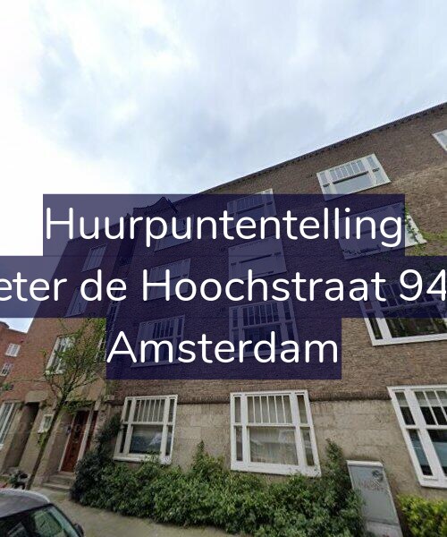 Foto gevel Huurpuntentelling voor Pieter de Hoochstraat 94-1, Amsterdam