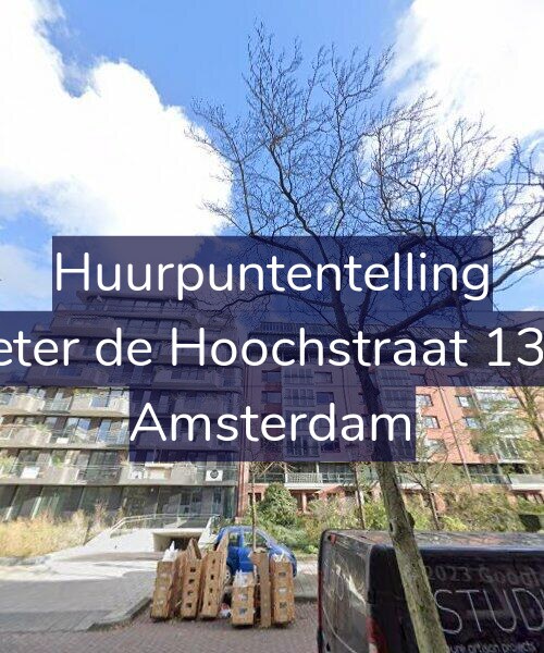 Foto gevel Huurpuntentelling voor Pieter de Hoochstraat 13-B, Amsterdam