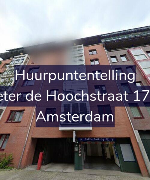 Foto gevel Huurpuntentelling voor Pieter de Hoochstraat 17-H, Amsterdam