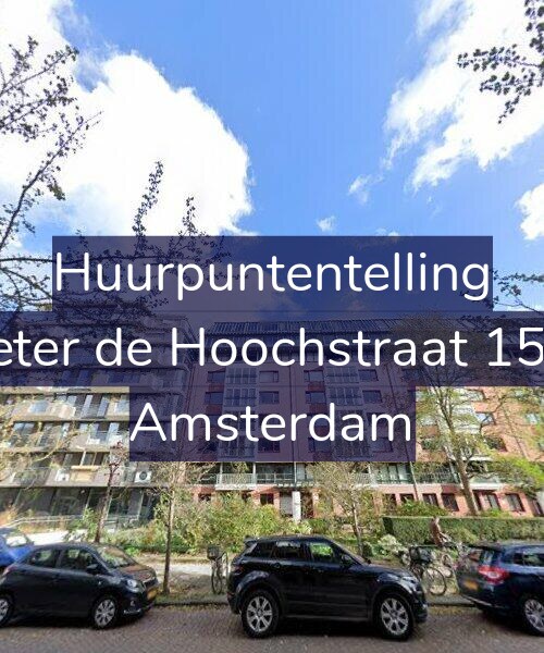 Foto gevel Huurpuntentelling voor Pieter de Hoochstraat 15-B, Amsterdam