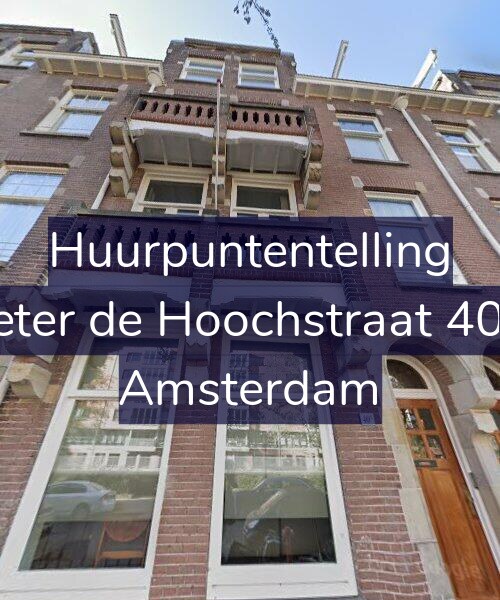 Foto gevel Huurpuntentelling voor Pieter de Hoochstraat 40-3, Amsterdam