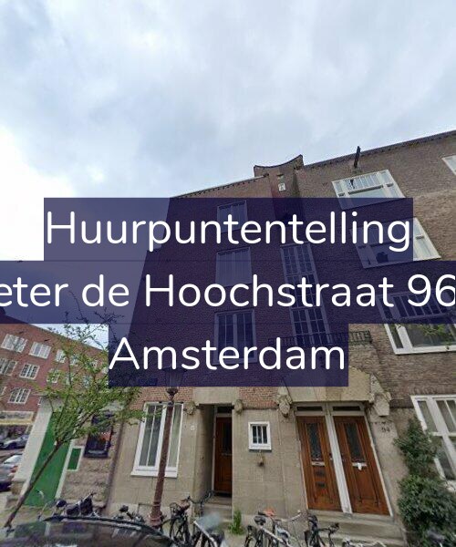 Foto gevel Huurpuntentelling voor Pieter de Hoochstraat 96-2, Amsterdam