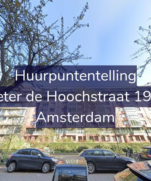 Foto gevel Huurpuntentelling voor Pieter de Hoochstraat 19-A, Amsterdam