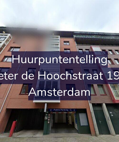 Foto gevel Huurpuntentelling voor Pieter de Hoochstraat 19-F, Amsterdam