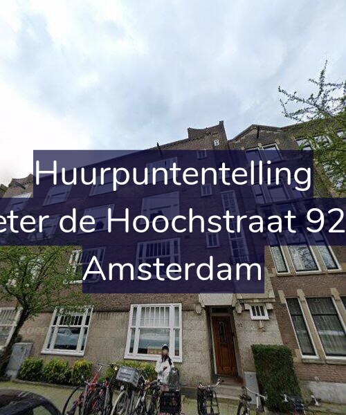 Foto gevel Huurpuntentelling voor Pieter de Hoochstraat 92-H, Amsterdam