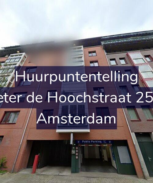 Foto gevel Huurpuntentelling voor Pieter de Hoochstraat 25-G, Amsterdam