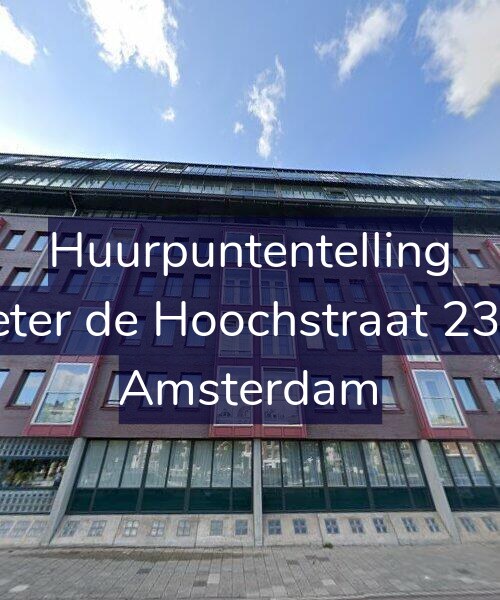 Foto gevel Huurpuntentelling voor Pieter de Hoochstraat 23-D, Amsterdam