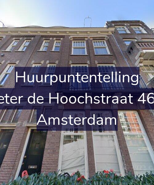 Foto gevel Huurpuntentelling voor Pieter de Hoochstraat 46-2, Amsterdam