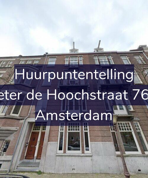 Foto gevel Huurpuntentelling voor Pieter de Hoochstraat 76-2, Amsterdam