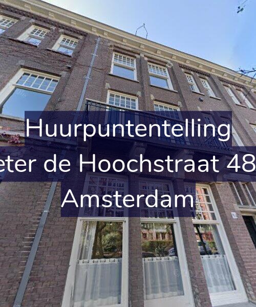 Foto gevel Huurpuntentelling voor Pieter de Hoochstraat 48-H, Amsterdam