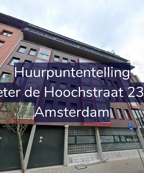 Foto gevel Huurpuntentelling voor Pieter de Hoochstraat 23-H, Amsterdam