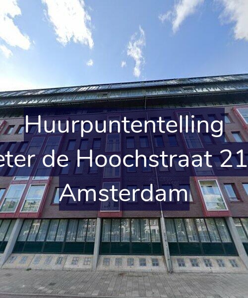 Foto gevel Huurpuntentelling voor Pieter de Hoochstraat 21-D, Amsterdam