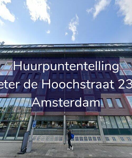 Foto gevel Huurpuntentelling voor Pieter de Hoochstraat 23-E, Amsterdam