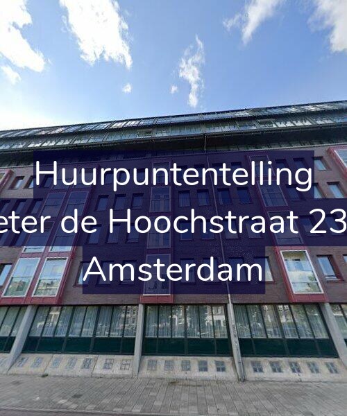 Foto gevel Huurpuntentelling voor Pieter de Hoochstraat 23-C, Amsterdam