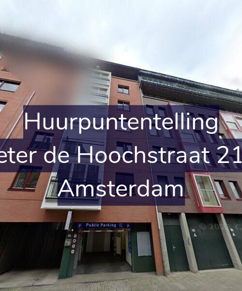 Foto gevel Huurpuntentelling voor Pieter de Hoochstraat 21-F, Amsterdam