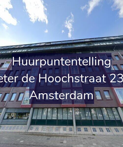 Foto gevel Huurpuntentelling voor Pieter de Hoochstraat 23-K, Amsterdam