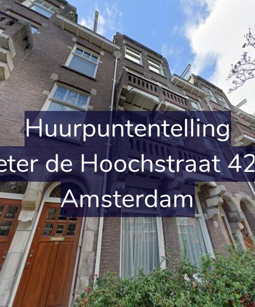 Foto gevel Huurpuntentelling voor Pieter de Hoochstraat 42-3, Amsterdam