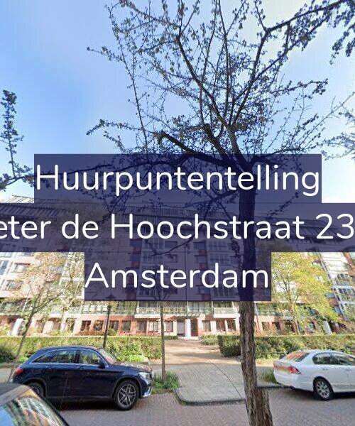 Foto gevel Huurpuntentelling voor Pieter de Hoochstraat 23-A, Amsterdam