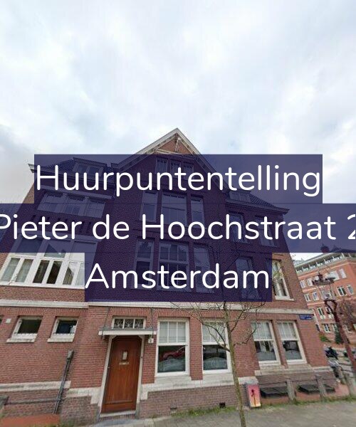 Foto gevel Huurpuntentelling voor Pieter de Hoochstraat 2, Amsterdam