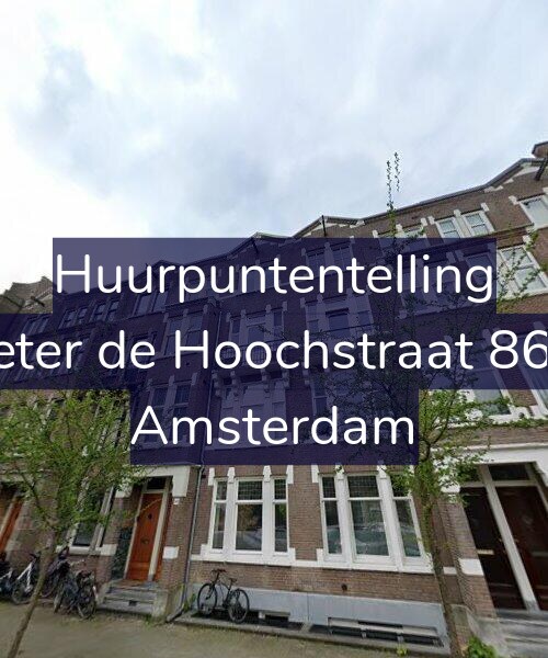 Foto gevel Huurpuntentelling voor Pieter de Hoochstraat 86-2, Amsterdam