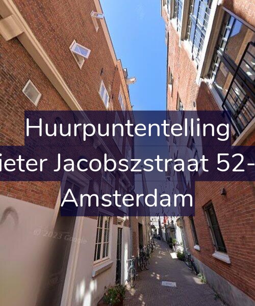 Foto gevel Huurpuntentelling voor Pieter Jacobszstraat 52-B, Amsterdam