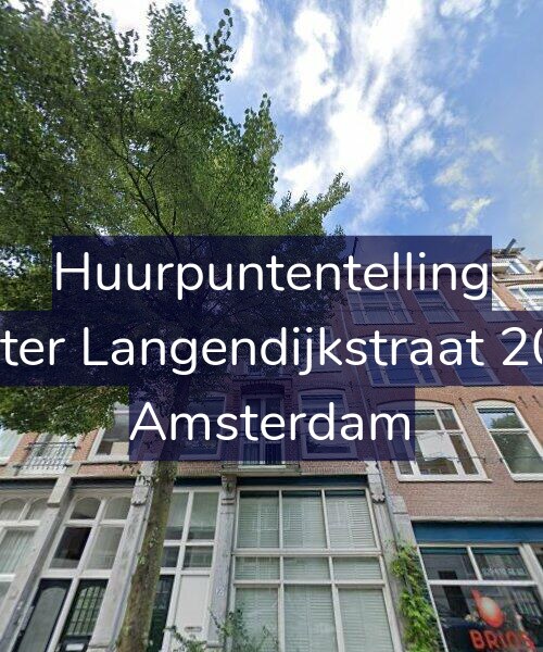 Foto gevel Huurpuntentelling voor Pieter Langendijkstraat 20-3, Amsterdam