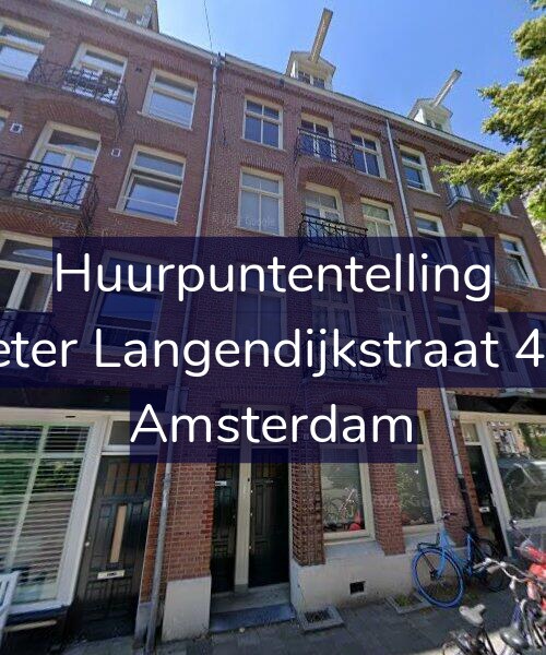 Foto gevel Huurpuntentelling voor Pieter Langendijkstraat 4-H, Amsterdam