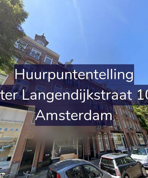 Foto gevel Huurpuntentelling voor Pieter Langendijkstraat 10-1, Amsterdam