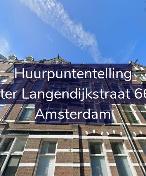 Foto gevel Huurpuntentelling voor Pieter Langendijkstraat 66-2, Amsterdam