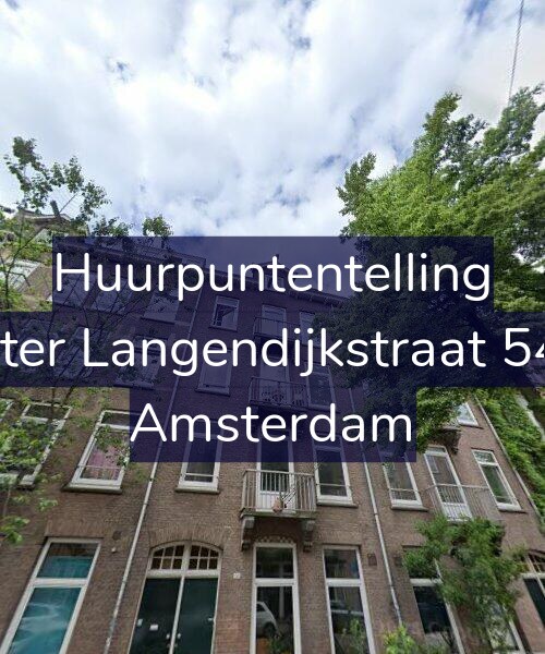 Foto gevel Huurpuntentelling voor Pieter Langendijkstraat 54-2, Amsterdam