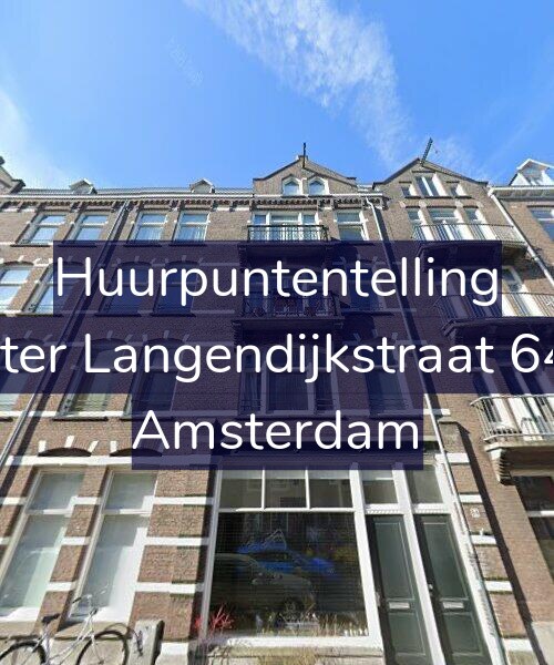 Foto gevel Huurpuntentelling voor Pieter Langendijkstraat 64-1, Amsterdam