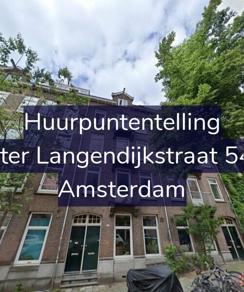 Foto gevel Huurpuntentelling voor Pieter Langendijkstraat 54-1, Amsterdam
