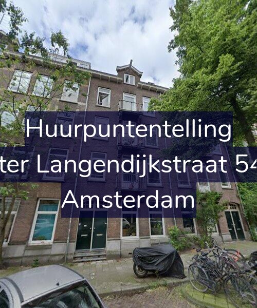 Foto gevel Huurpuntentelling voor Pieter Langendijkstraat 54-H, Amsterdam