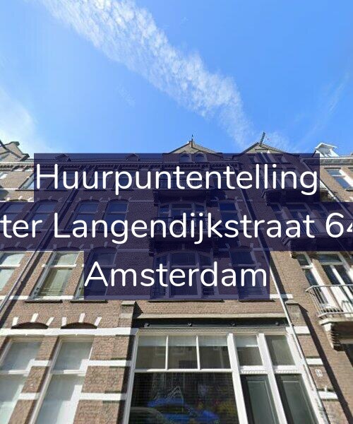 Foto gevel Huurpuntentelling voor Pieter Langendijkstraat 64-3, Amsterdam