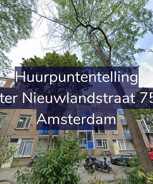 Foto gevel Huurpuntentelling voor Pieter Nieuwlandstraat 75-A, Amsterdam