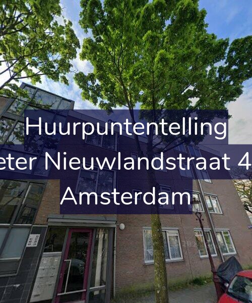 Foto gevel Huurpuntentelling voor Pieter Nieuwlandstraat 4-A, Amsterdam