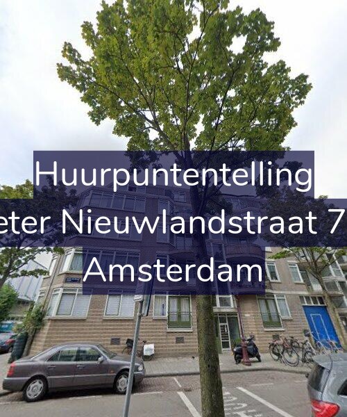 Foto gevel Huurpuntentelling voor Pieter Nieuwlandstraat 7-D, Amsterdam