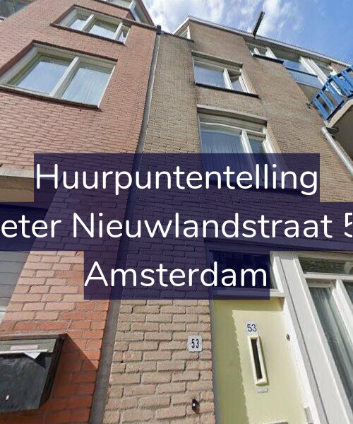 Foto gevel Huurpuntentelling voor Pieter Nieuwlandstraat 53, Amsterdam