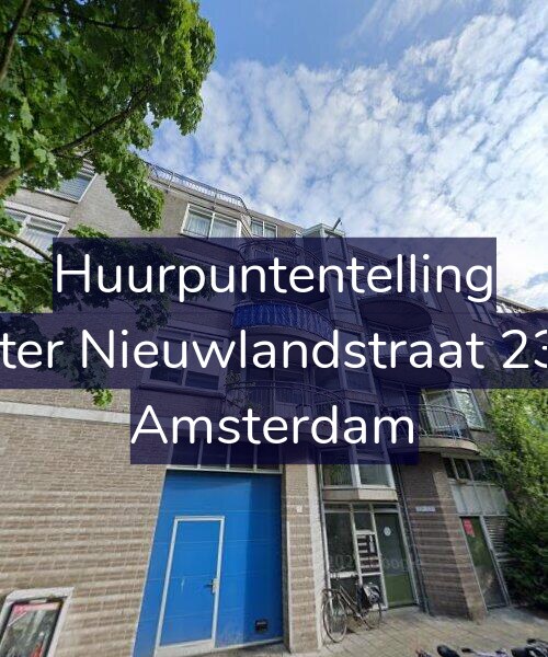 Foto gevel Huurpuntentelling voor Pieter Nieuwlandstraat 23-A, Amsterdam